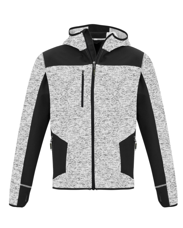 Unisex Streetworx Reinforced Knit Hoodie Grey