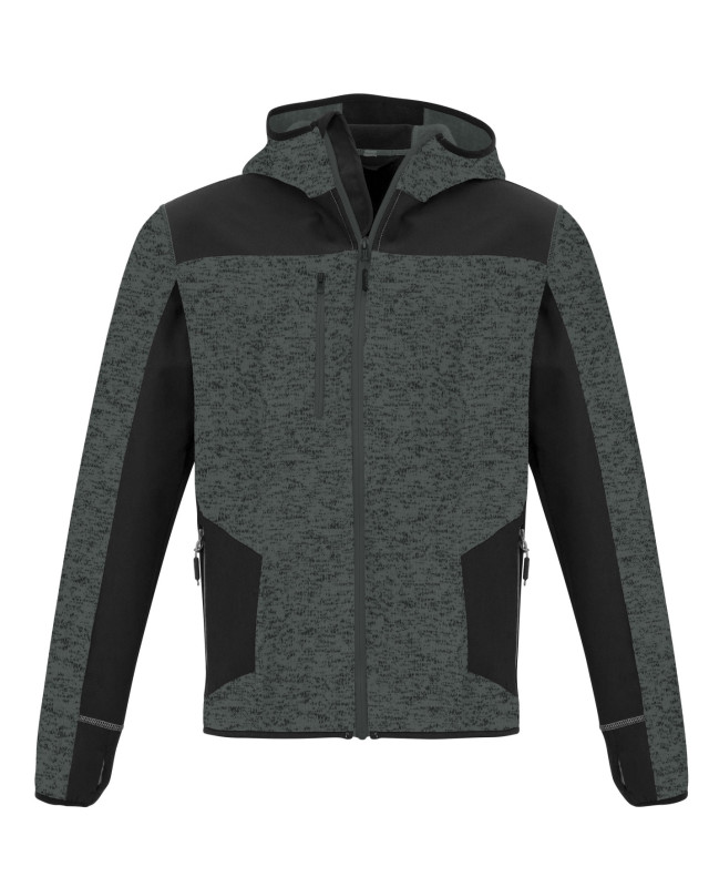 Unisex Streetworx Reinforced Knit Hoodie Gunmetal