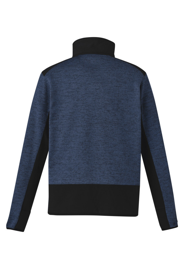 Unisex Streetworx Reinforced Knit 1/2 Zip Pullover Navy - Image 3
