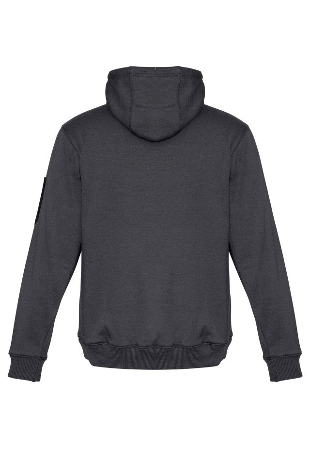 Unisex Multi-Pocket Hoodie Charcoal/Black - Image 4