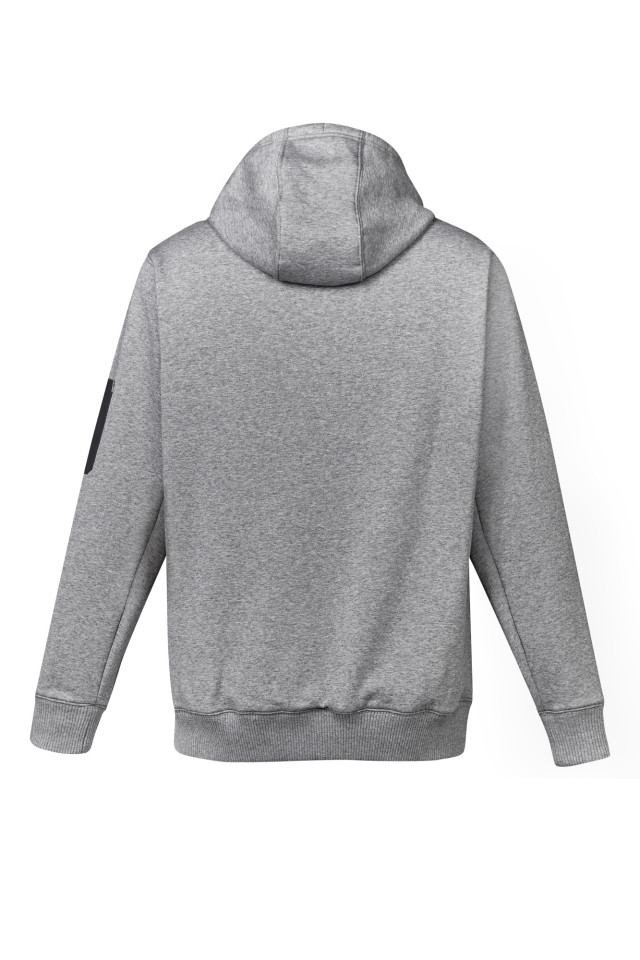 Unisex Multi-Pocket Hoodie Grey Marley/Charcoal - Image 5