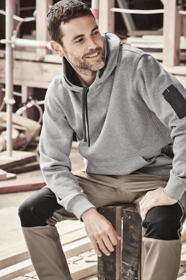 Unisex Multi-Pocket Hoodie Slate/Charcoal - Image 3