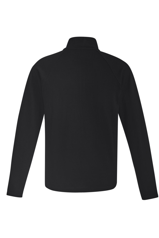 Unisex Merino Wool Mid-Layer Pullover Black - Image 3