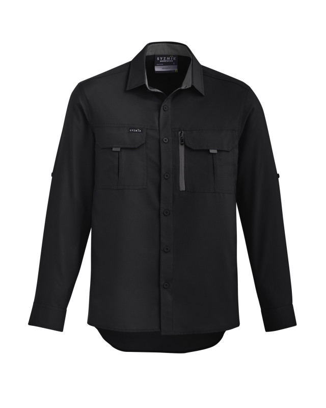 Mens Outdoor Long Sleeve Shirt Black