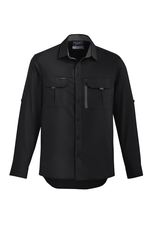 Mens Outdoor Long Sleeve Shirt Black