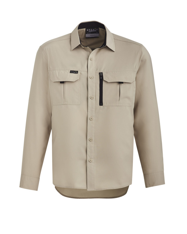 Mens Outdoor Long Sleeve Shirt Sand