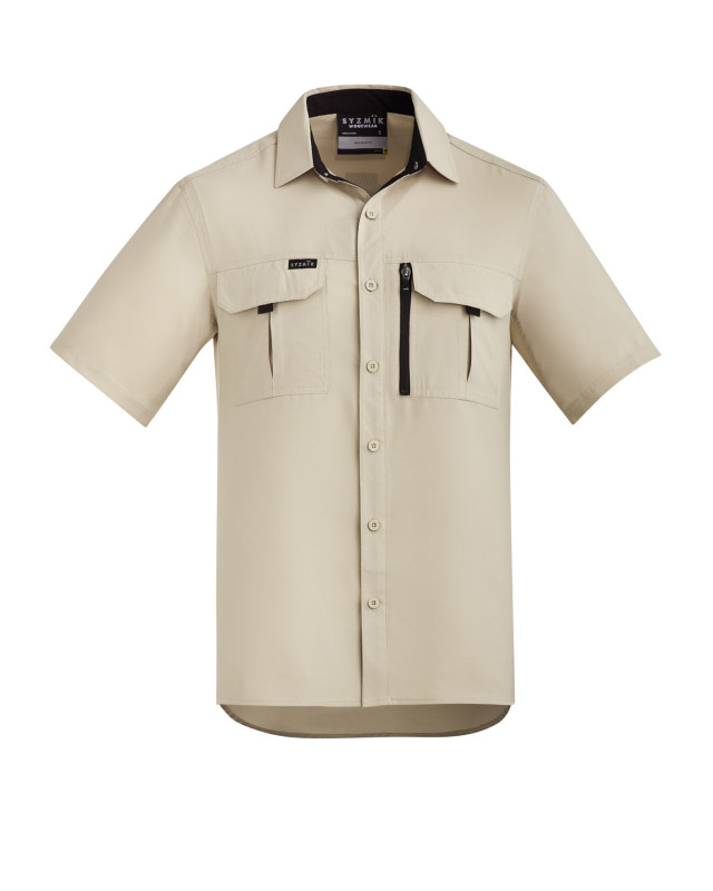 Mens Outdoor Short Sleeve Shirt Sand