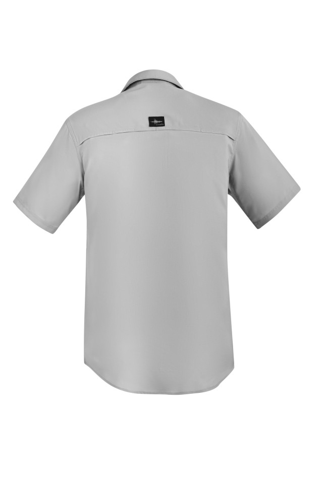 Mens Outdoor Short Sleeve Shirt Stone - Image 3
