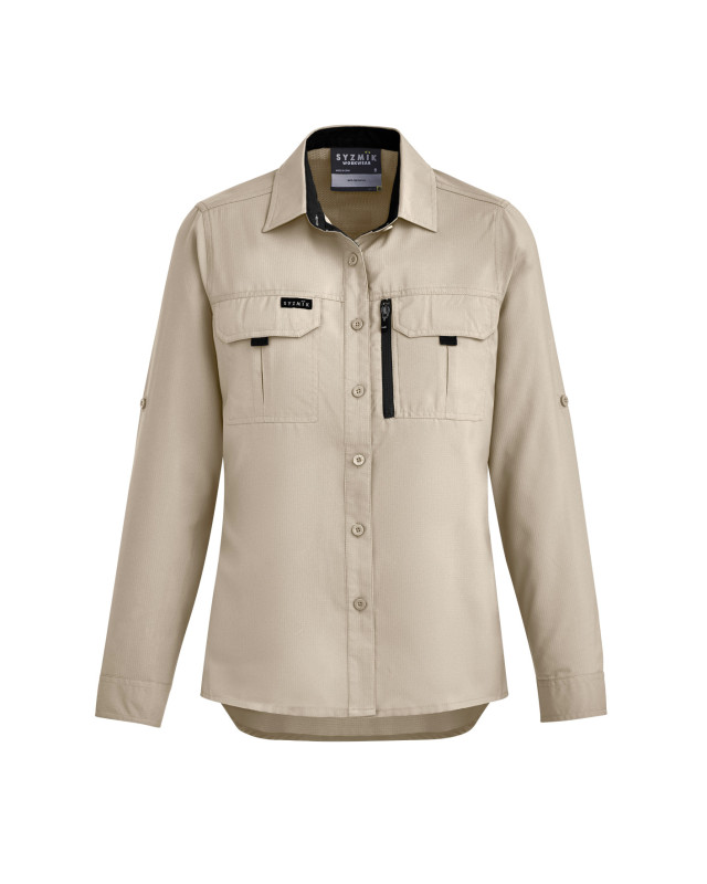 Womens Outdoor Long Sleeve Shirt Sand
