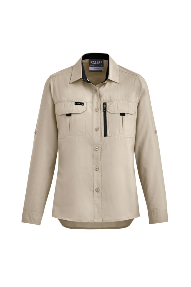 Womens Outdoor Long Sleeve Shirt Sand