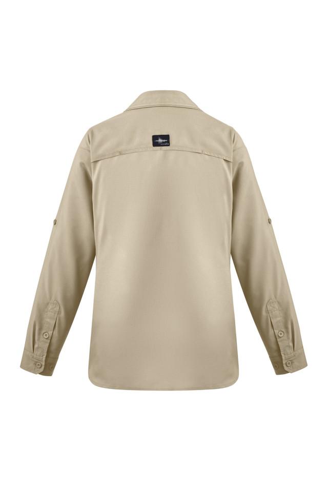 Womens Outdoor Long Sleeve Shirt Sand - Image 4