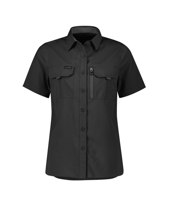 Womens Outdoor Short Sleeve Shirt Black