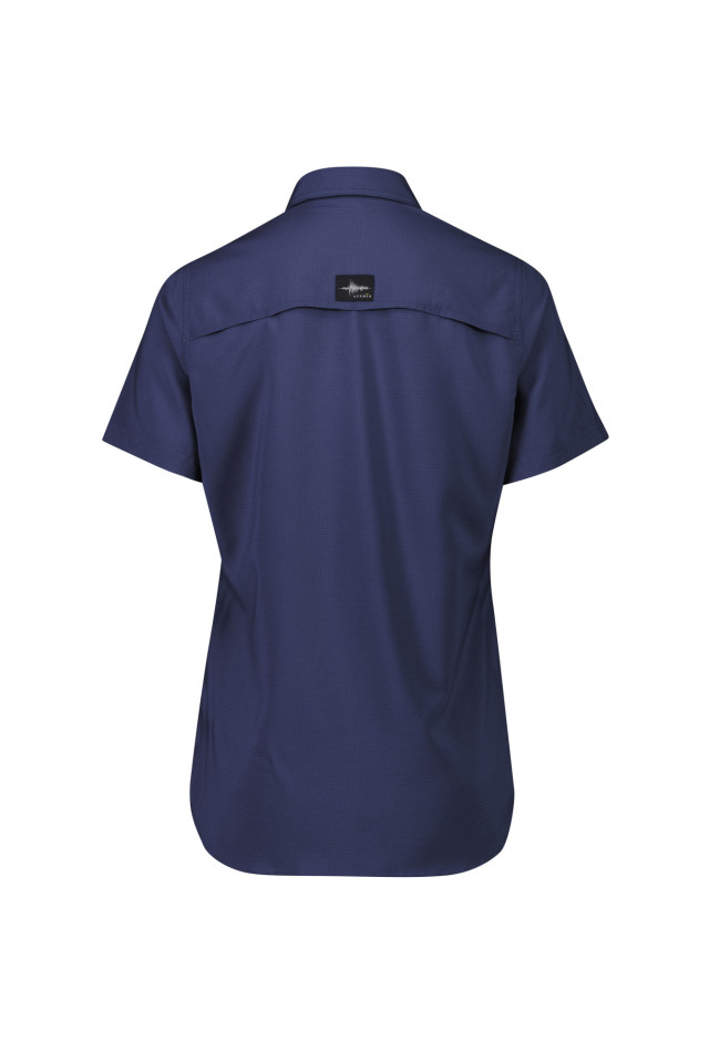Womens Outdoor Short Sleeve Shirt Navy - Image 4