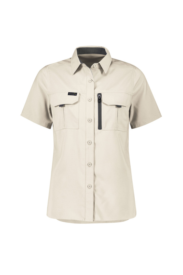 Womens Outdoor Short Sleeve Shirt Sand