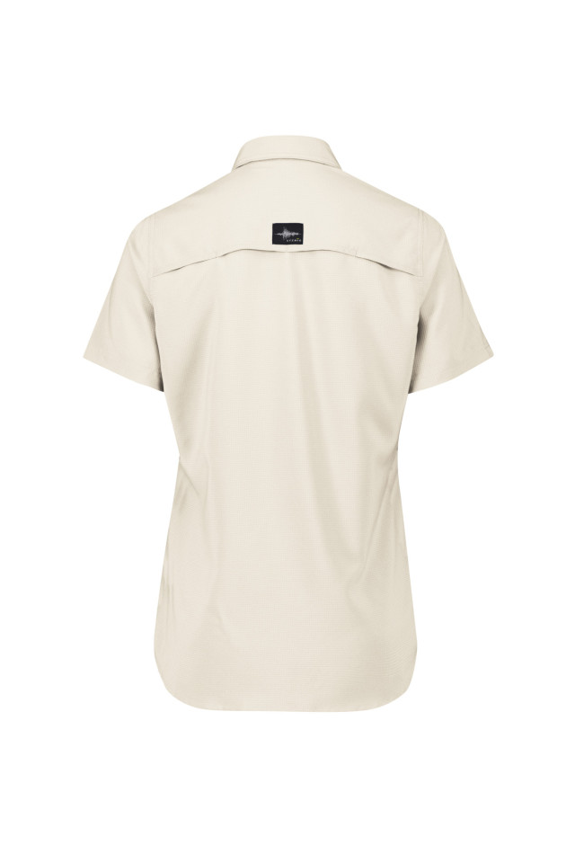 Womens Outdoor Short Sleeve Shirt Sand - Image 4