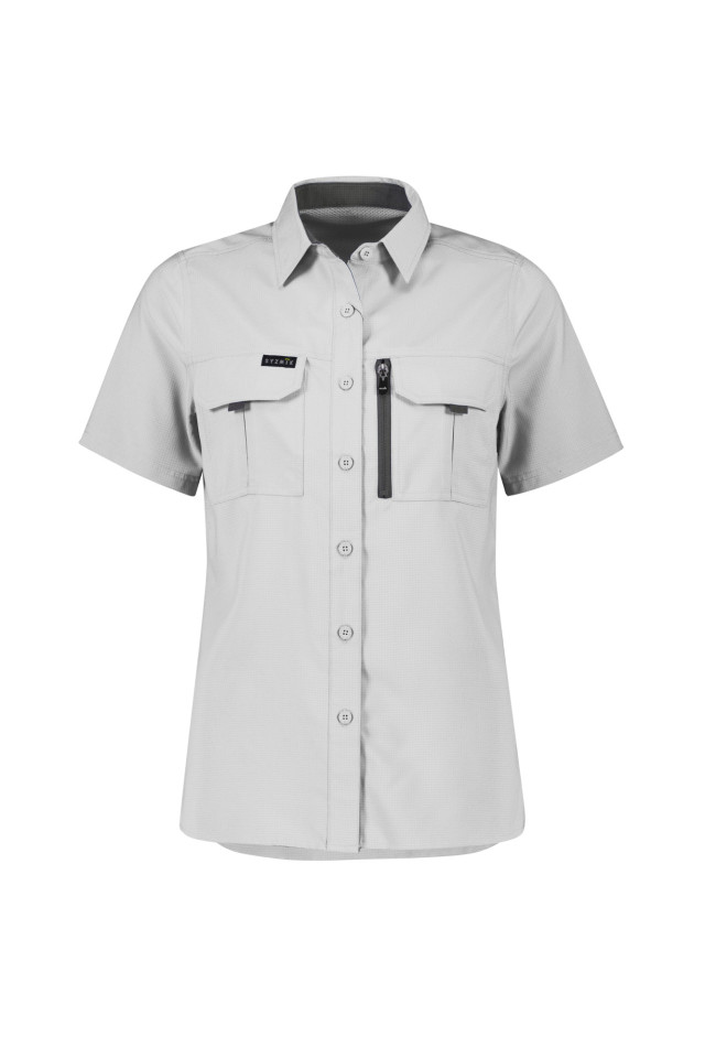 Womens Outdoor Short Sleeve Shirt Stone