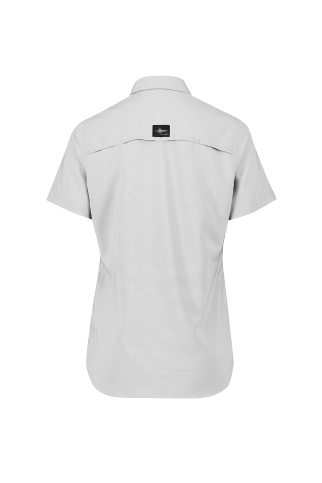 Womens Outdoor Short Sleeve Shirt Stone - Image 4