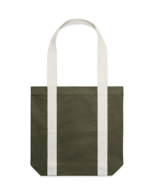Womens Two-Tone Carrie Tote Army/Cream