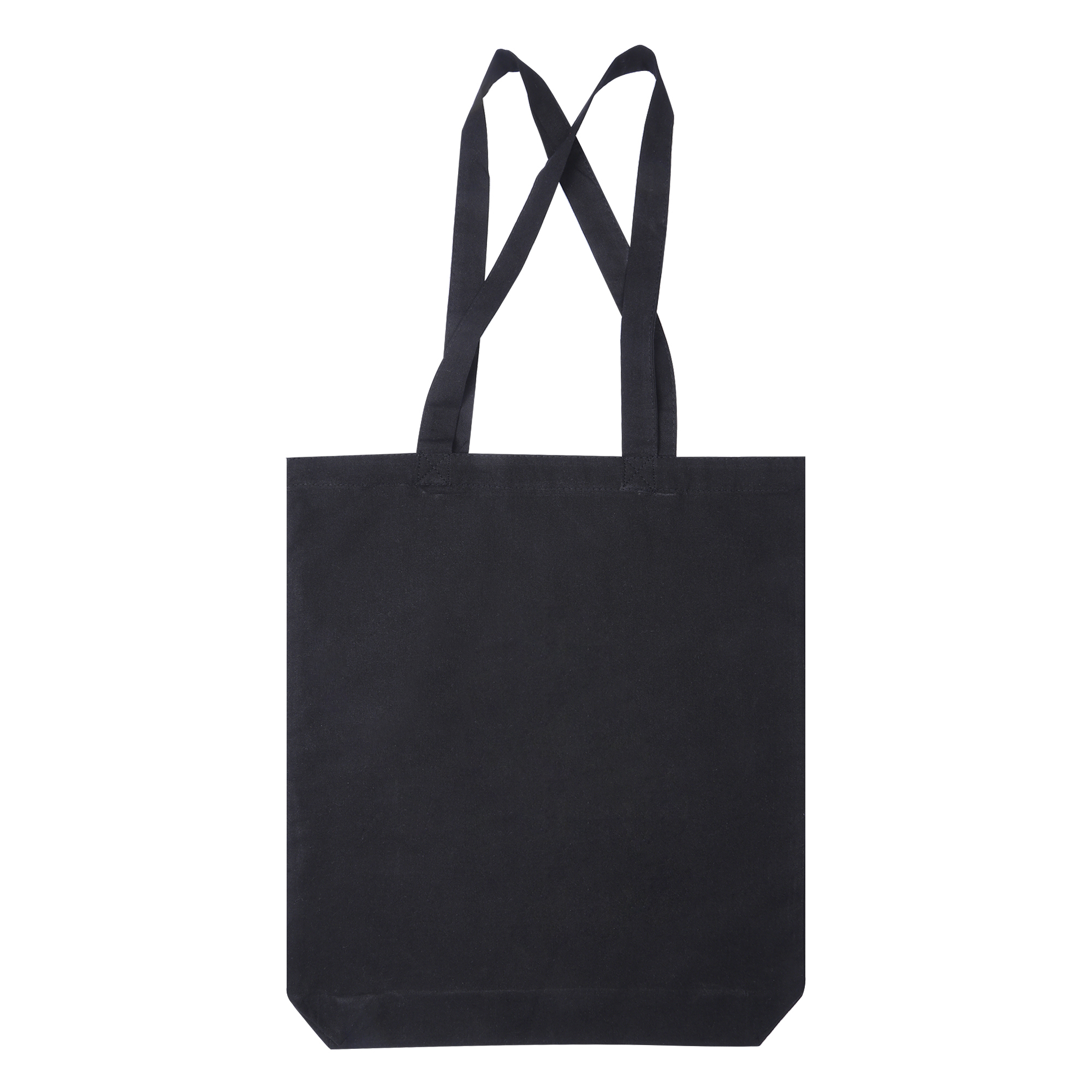 Womens Manly Coloured Tote Bag with Bottom Gusset Black