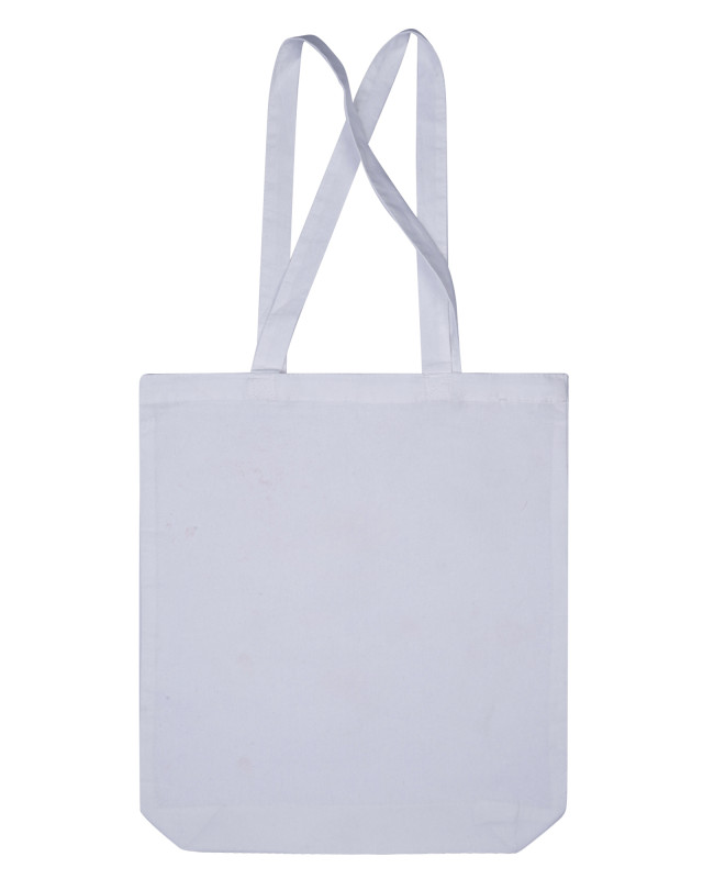 Womens Manly Coloured Tote Bag with Bottom Gusset White