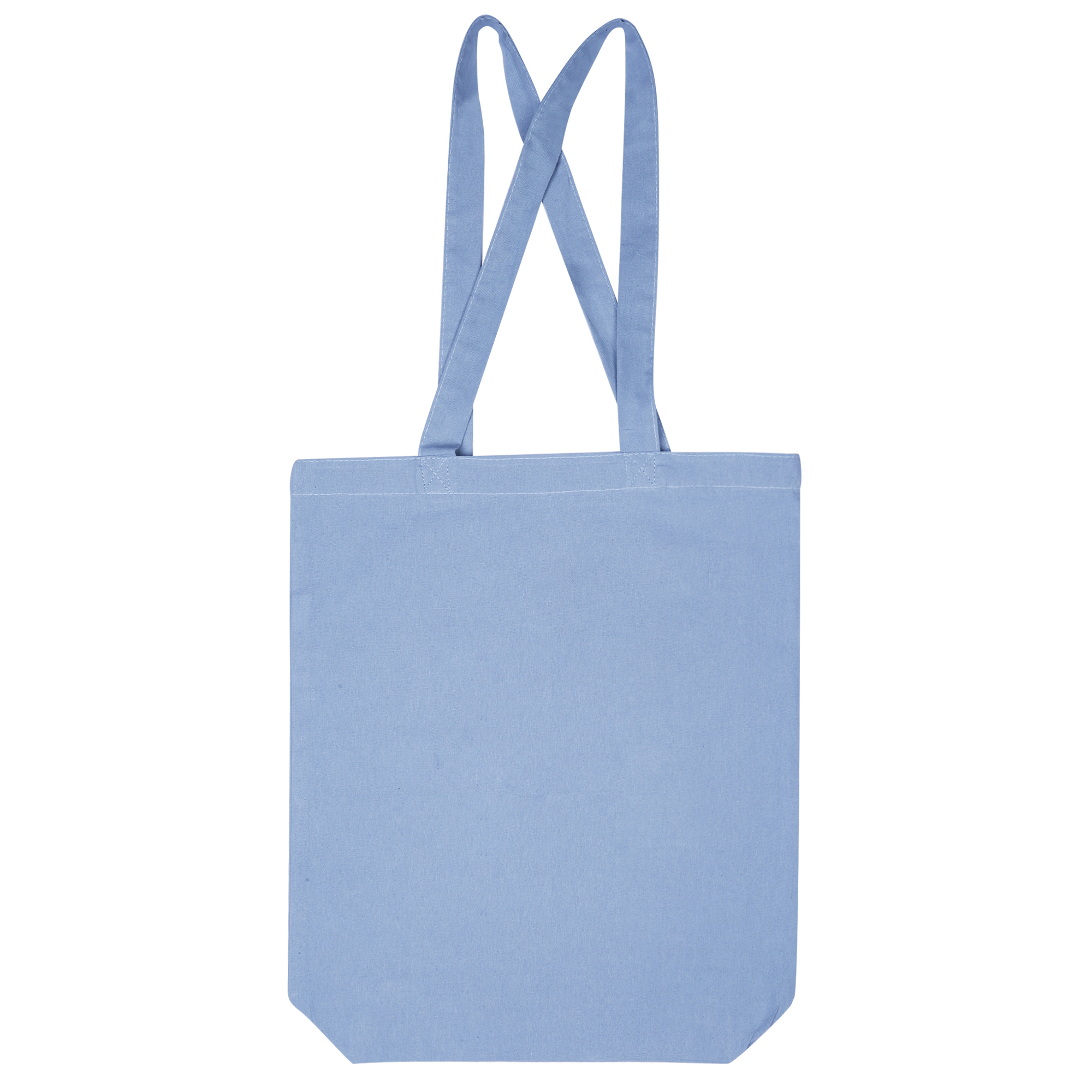 Womens Manly Coloured Tote Bag with Bottom Gusset Pale Blue