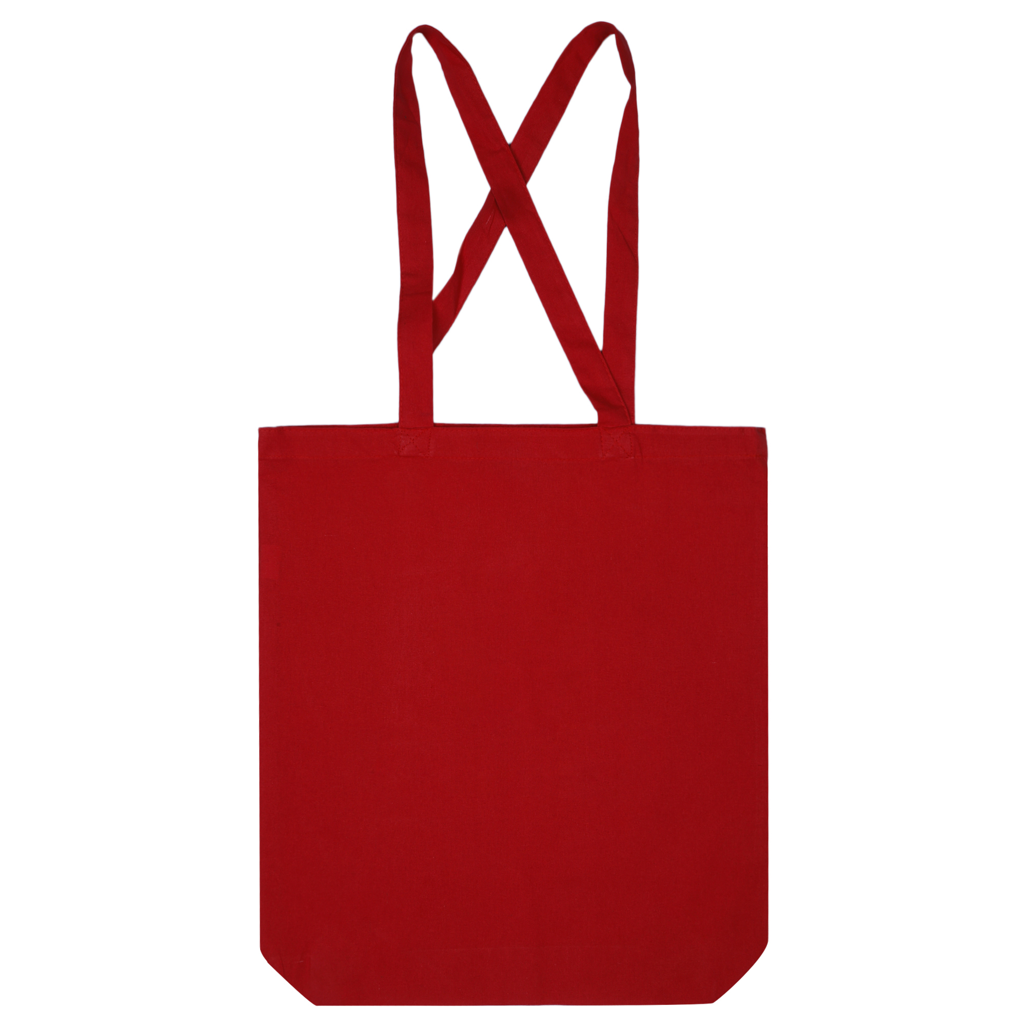 Womens Manly Coloured Tote Bag with Bottom Gusset Red