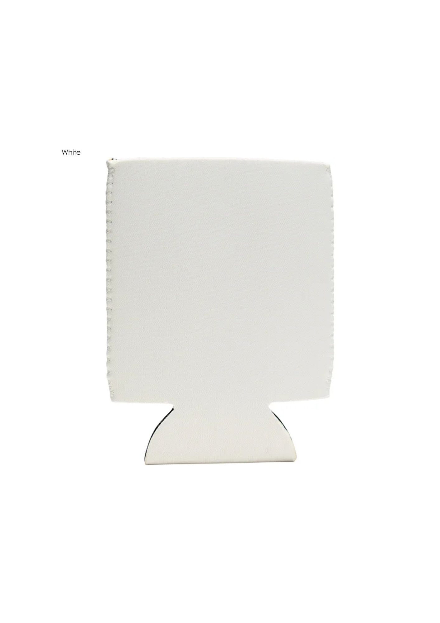 Premium Neoprene Stubby Cooler - White