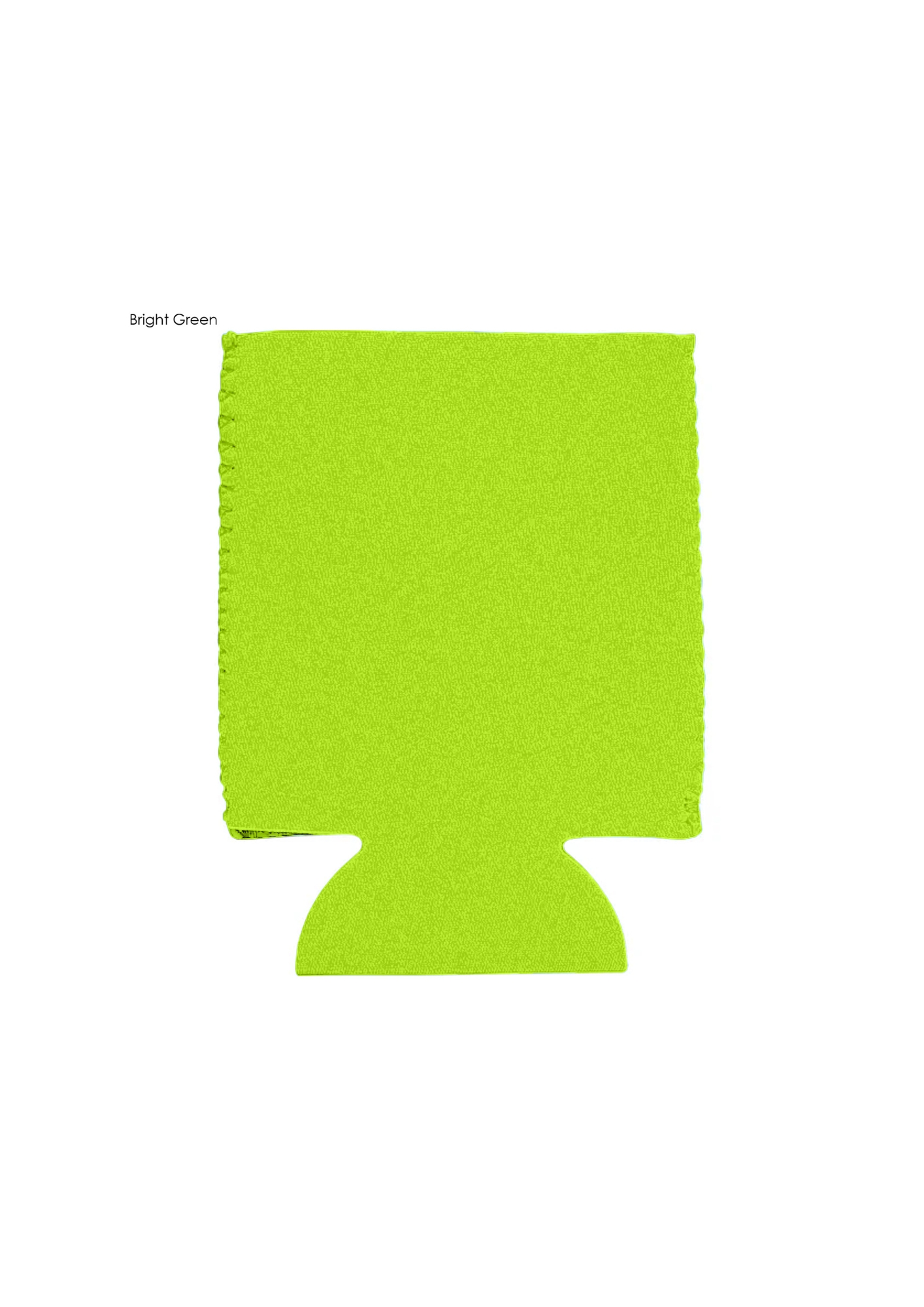 Premium Neoprene Stubby Cooler - Bright Green