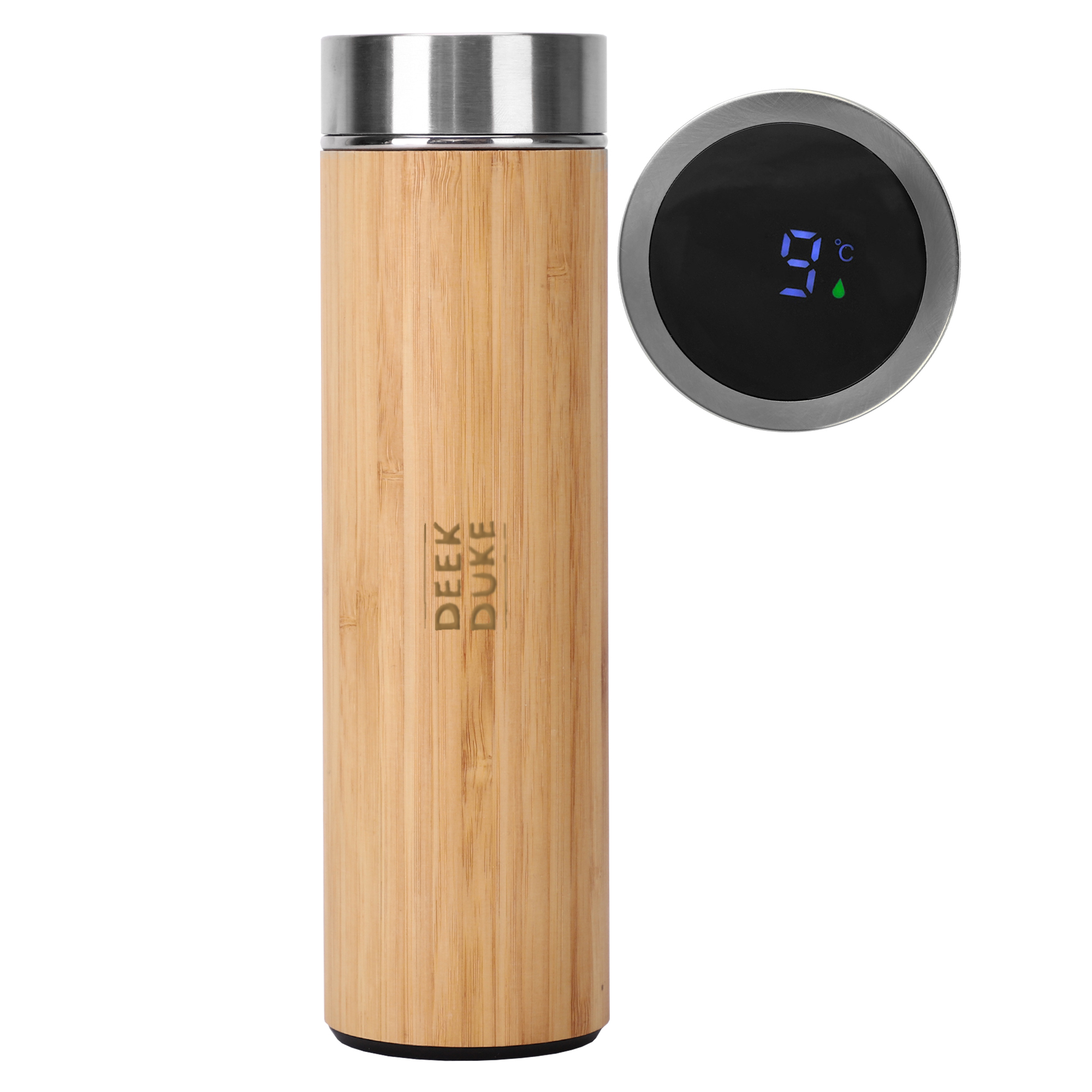 Duke Smart Bamboo Drink Bottle - Natural - Image 2
