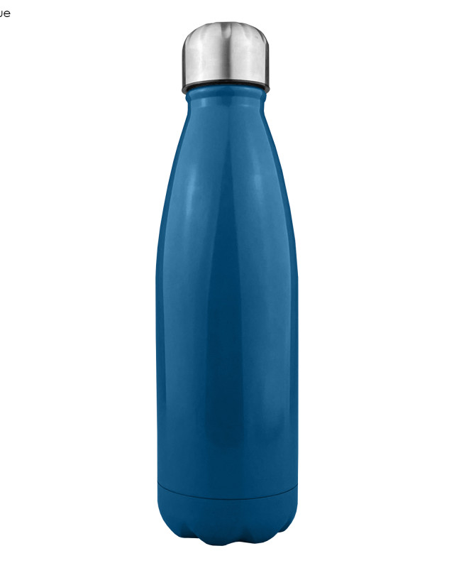 Komo Shiny Stainless Steel Drink Bottle Single Wall - Dark Blue