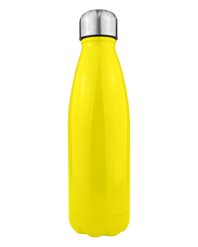 Komo Shiny Stainless Steel Drink Bottle Single Wall - Yellow