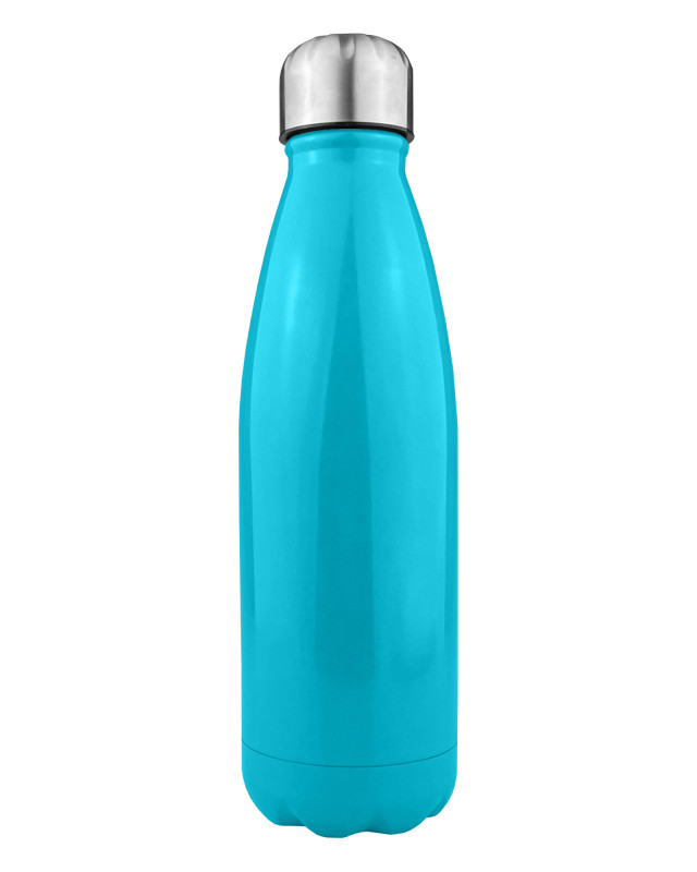 Komo Shiny Stainless Steel Drink Bottle Single Wall - Teal