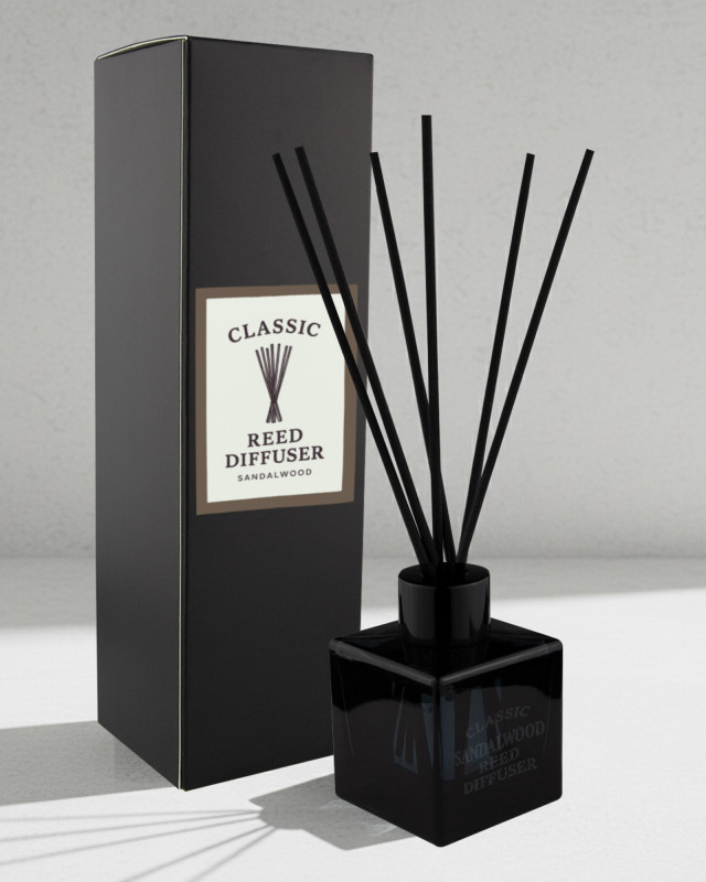 Classic Reed Diffuser – 50ml Square - Black