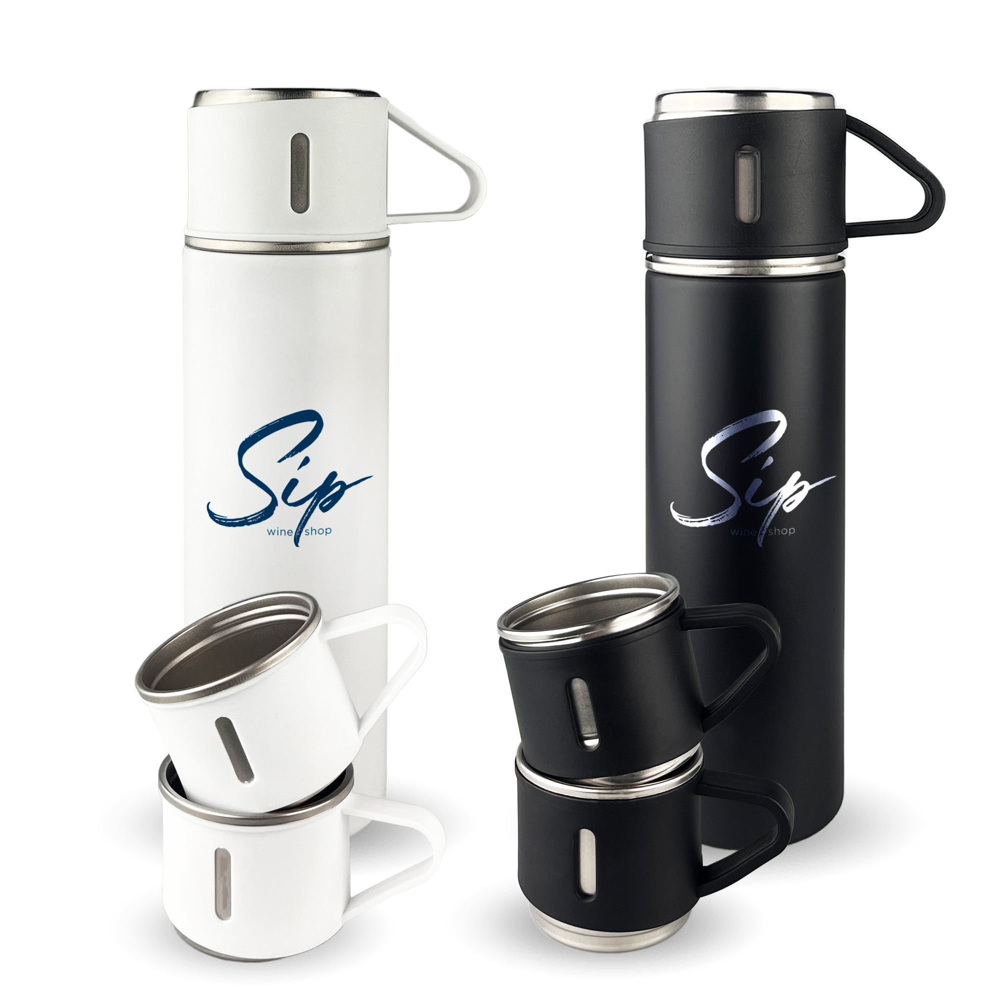 Urban Flask Gift Set - Black - Image 4