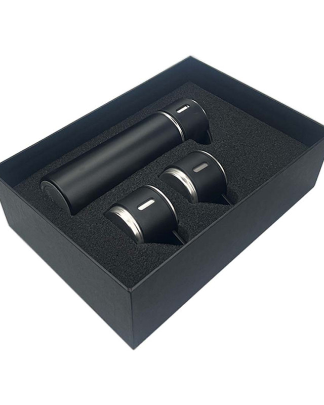 Urban Flask Gift Set - Black