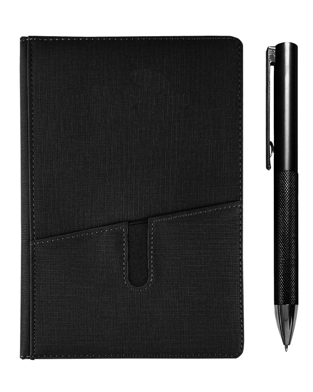 Isaly Notebook and Pen Gift Set - Black