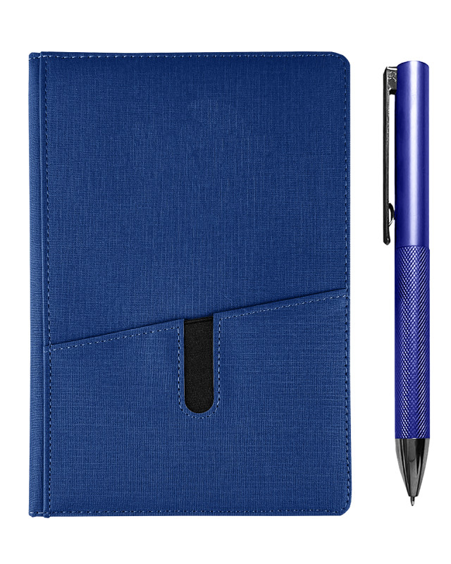 Isaly Notebook and Pen Gift Set - Blue