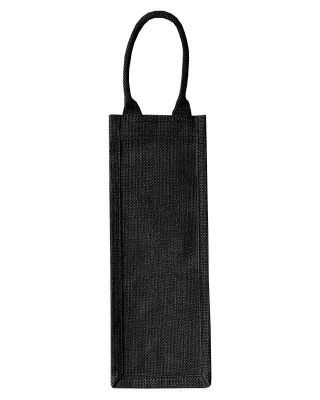 Montpellier Jute Wine Carrier - Black
