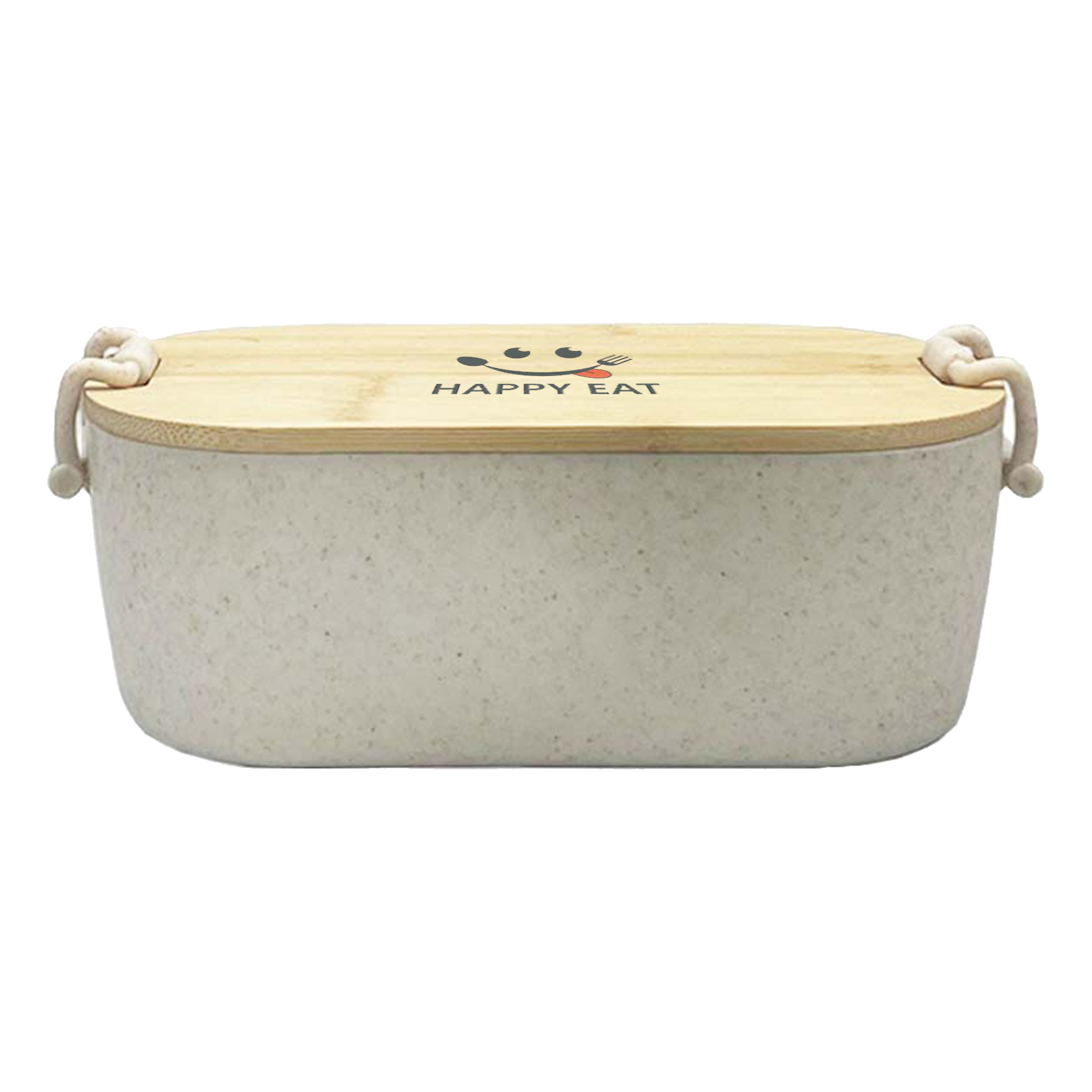 Handy Man Bamboo Lunch Box - Natural - Image 3
