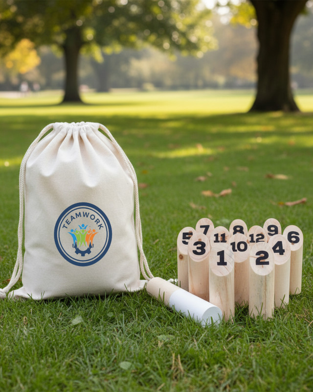 Skittle Throw Game - Natural