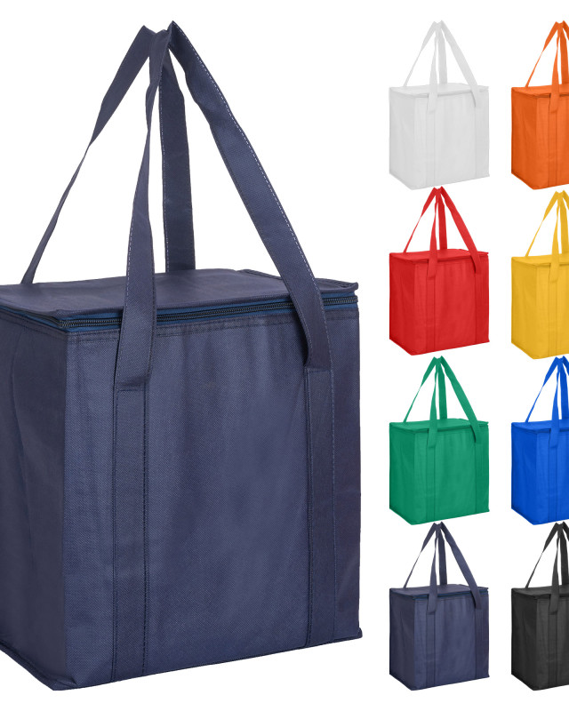 Non Woven Cooler Bag with Zipped Lid