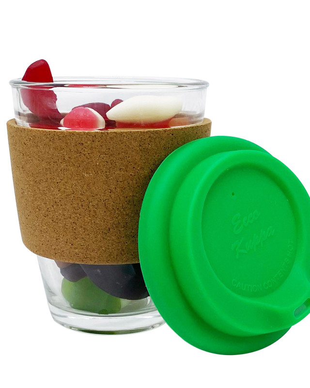 Jelly Party Mix in Cork Band Glass Coffee Cup