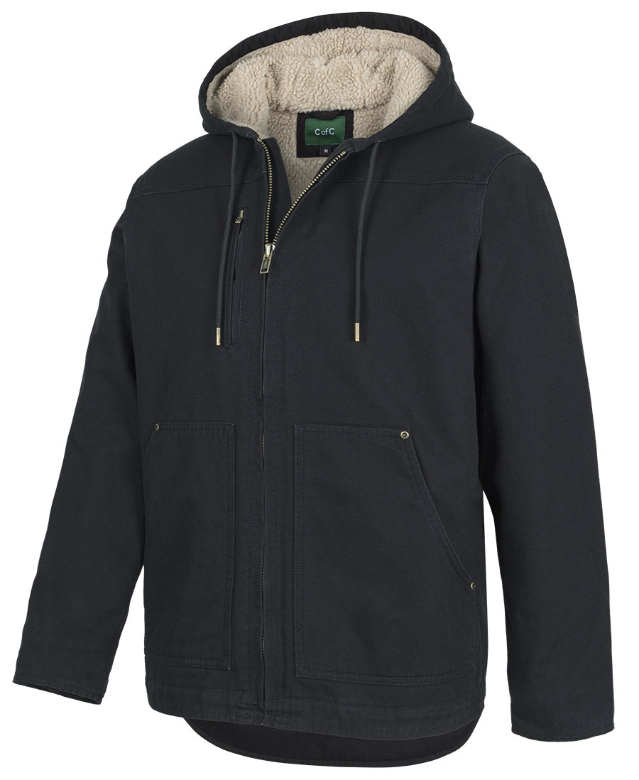 C of C Hooded Barn Jacket - Black - Image 2