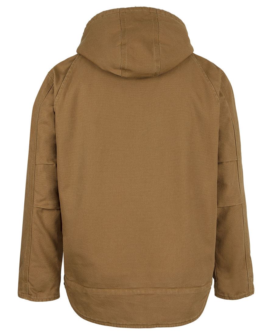 C of C Hooded Barn Jacket - Camel - Image 3