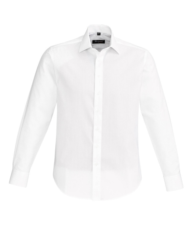 Mens Hudson Long Sleeve Shirt - White