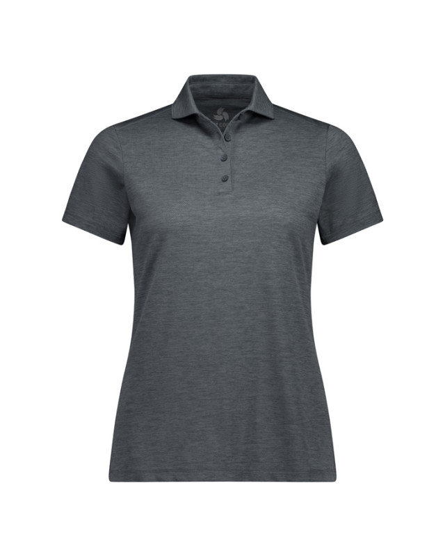 Womens Phoenix Short Sleeve Polo - Charcoal Marle