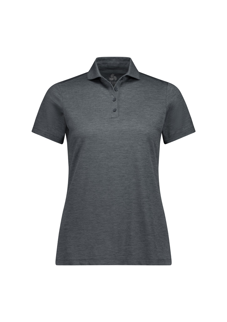 Womens Phoenix Short Sleeve Polo - Charcoal Marle
