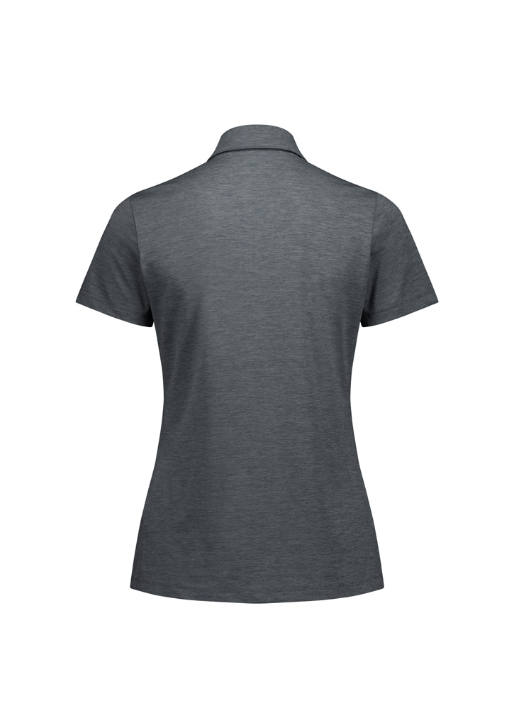 Womens Phoenix Short Sleeve Polo - Charcoal Marle - Image 2