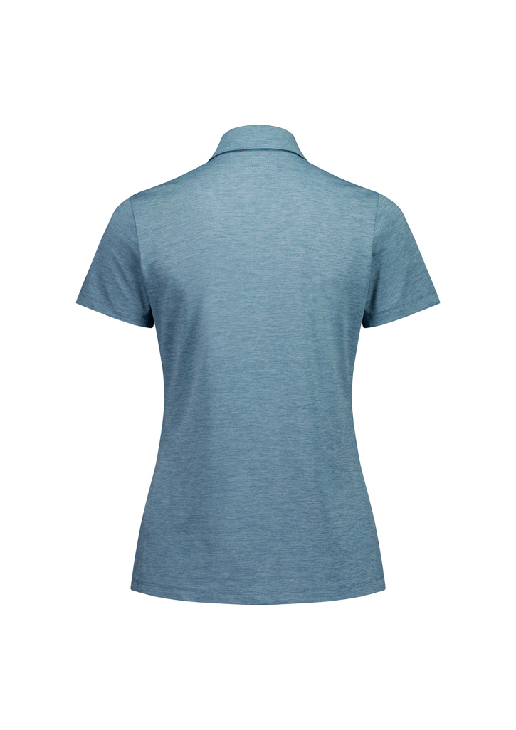 Womens Phoenix Short Sleeve Polo - Ocean Marle - Image 2