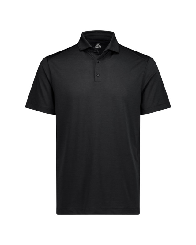 Mens Phoenix Short Sleeve Polo - Black